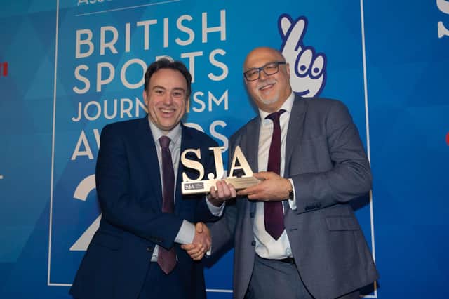The News' chief sports writer, Neil Allen, was crowned Regional Journalist of the Year at the 2019 British Sports Journalism Awards