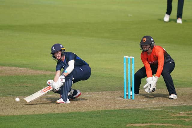 Northern Diamonds' Lauren Winfield-Hill during the Charlotte Edwards Cup semi-final eliminator against Southern Vipers. Picture: David Davies/PA Wire.