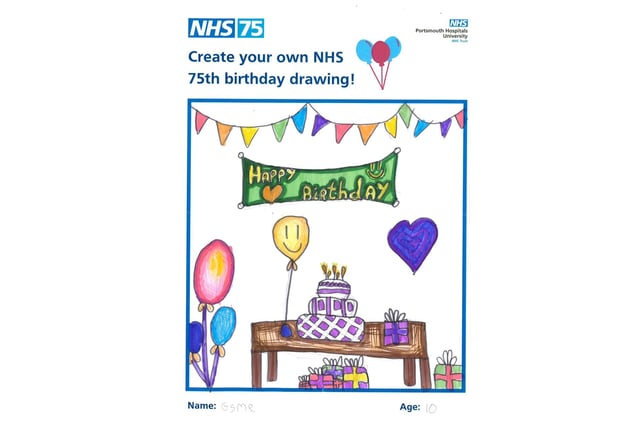 An entry by Esme, 10, for the children's drawing competition run by Portsmouth Hospitals University NHS Trust