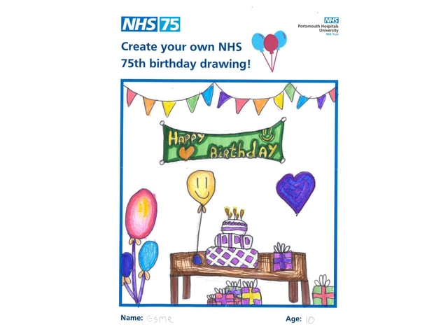An entry by Esme, 10, for the children's drawing competition run by Portsmouth Hospitals University NHS Trust