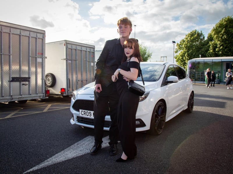 Students dressed up for Ark Charter Academy prom night