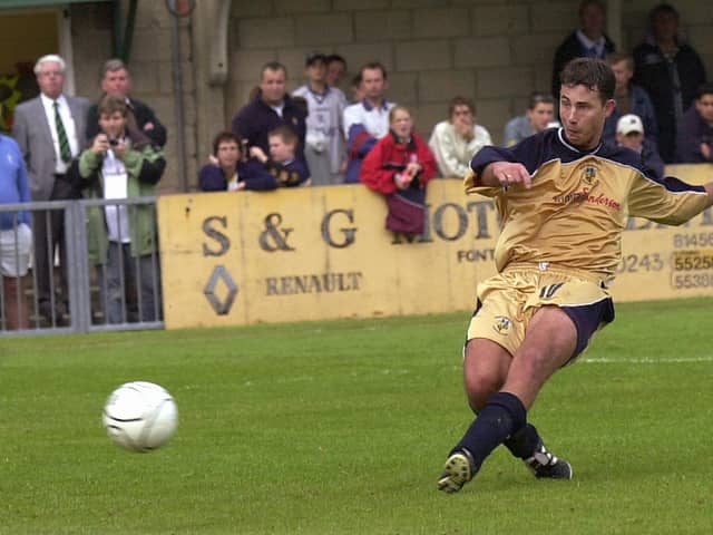 James Taylor was among the goals when Hawks started the 2001/02 Southern League season with a 13-game unbeaten run