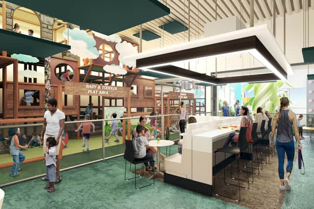 What the new children's indoor play area at Fareham Leisure Centre will look like after the £6.3m redevelopment