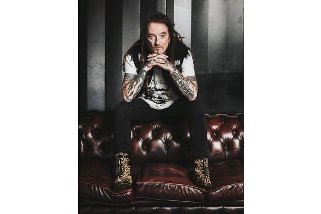 Ginger Wildheart takes a load off. Picture: Andy Ford