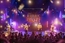 LIVE on stage, featuring the Cast and Musicians.