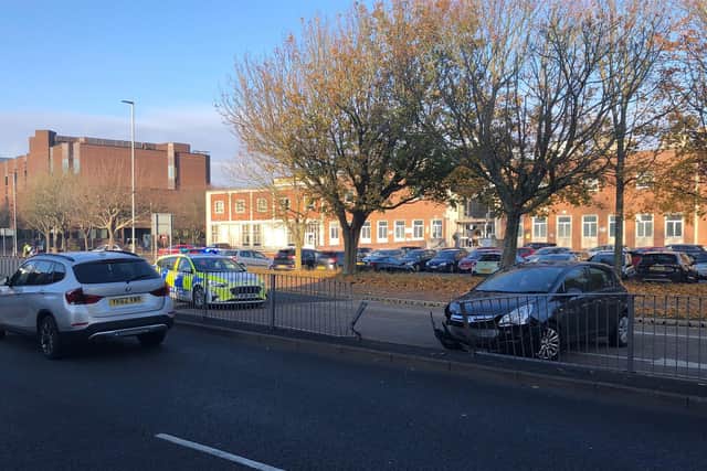 A Vauxhall Corsa that crashged in Winston Churchill Avenue
November 24, 2021