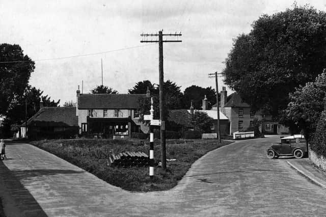 The Green at Denmead with a World Stores delivery van on the right. Picture: Paul Costen/costen.co.uk