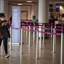 Passengers wait for flights at Edinburgh Airport. Picture: Jeff J Mitchell/Getty Images