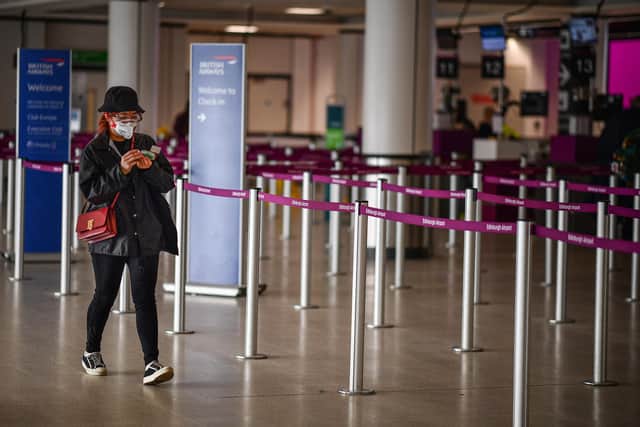 Passengers wait for flights at Edinburgh Airport. Picture: Jeff J Mitchell/Getty Images
