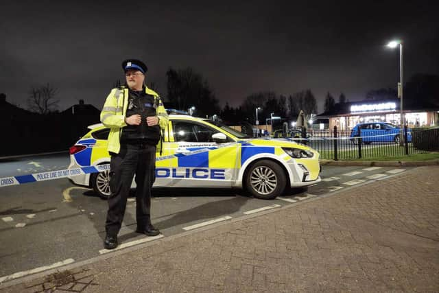 Police have cordoned off Cosham McDonald's as they investigate a serious incident.