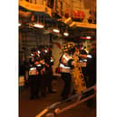 HMS Diamond's sailors get ready to launch the ship's seaboat to help the yacht on Thursday, November 10, 2022