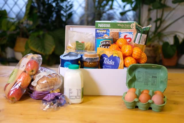 Harbour Church Portsmouth is offering a helping hand to anyone in Portsmouth who could benefit from a care package this month. Pictured: An example of their food parcels