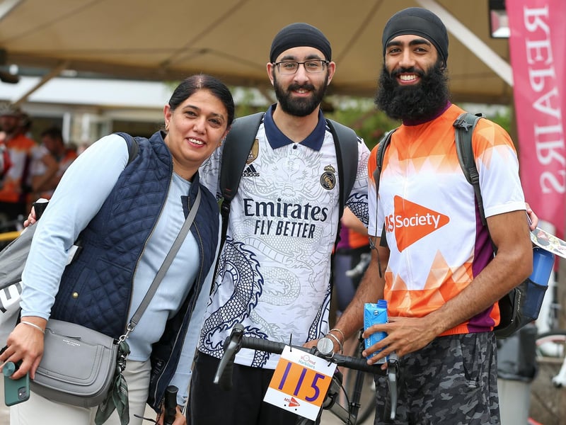 From left, Sanju Rekhi, Harneet Gawera and Dardan Rekhi.
Picture: Chris Moorhouse (jpns 080723-03)