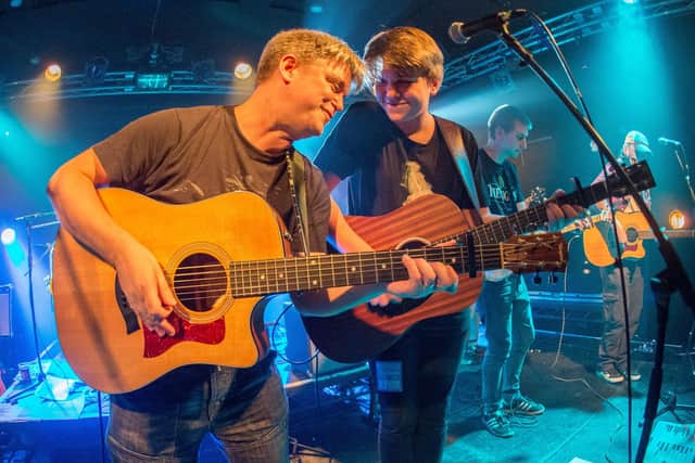 Gareth Howells with his son Louis Howells, of Bemis. Picture by Dave Coombs