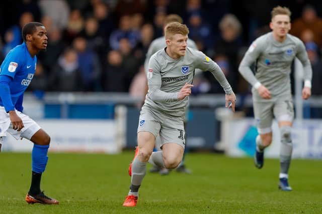 Andy Cannon has been recalled to Pompey's starting XI against Fleetwood this evening. Picture: Simon Davies/ProSportsImages