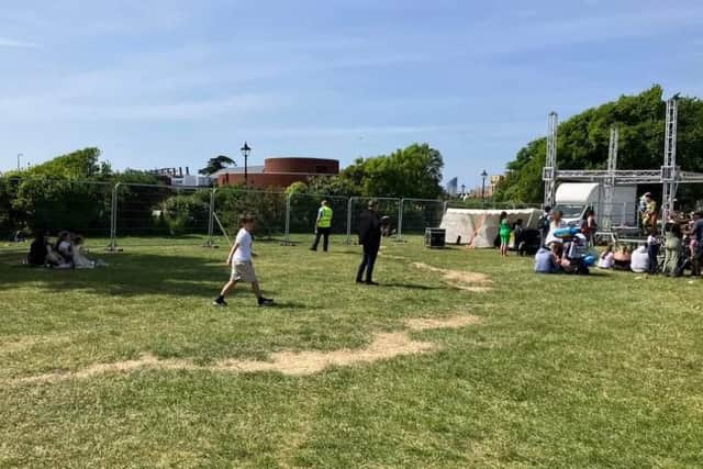 The Kids Party in the Park event on Monday at Castle Field, Southsea
