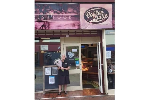 Frances Colley, 85, is retiring from Coffeeville in Waterlooville after 43 years serving behind the counter