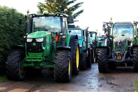 South East Hants Young Farmers Club annual tractor rally for MS Society charity in 2021.