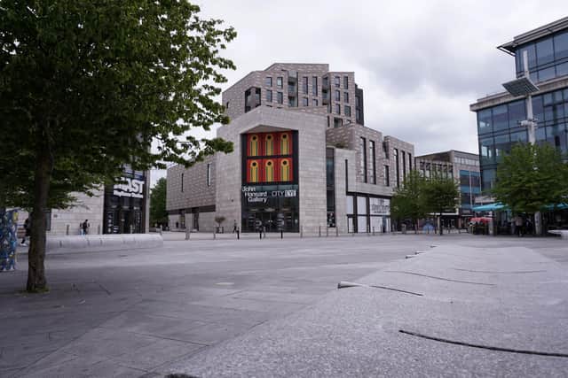 View of John Hansard Gallery - City Eye. Guildhall square
