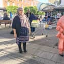 Muslim community celebrates the end of Ramadan by feeding the homeless on Eid day on 24 May 2020.

Pictured: Shipa Kahn and Shelina Lasker with trollies of food at Commercial Road, Portsmouth on 24 May 2020.