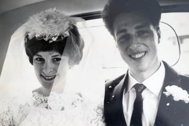 Diane (81) and Brian Stevens (85) from Fareham, celebrated their Diamond Wedding Anniversary on Thursday, May 26.
Pictured is: Copy picture of Brian and Diane Stevens on their wedding day.