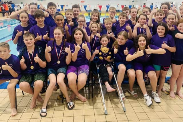 Locks Heath swimmers in Waterlooville