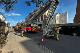 Fire at old Southsea casino this evening