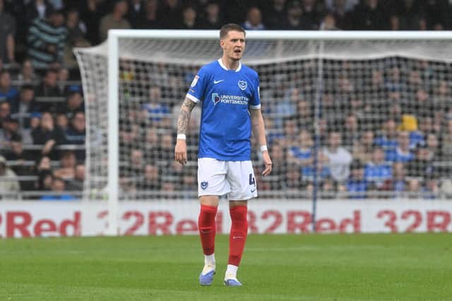 Josh Knight made his first Pompey start in the Championship in Saturday’s 2-1 defeat at Ipswich. Picture: Graham Hunt