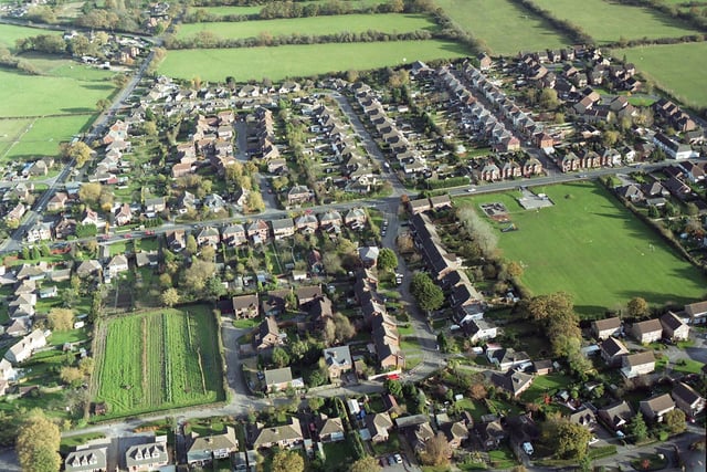 An aerial view of Waltham Chase in 1998.