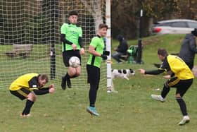 AFC Bedhampton Village A (green/black) v AFC Prospect Farm Rangers. Picture by Kevin Shipp