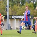 US Portsmouth in action during their 2-1 win at AFC Portchester in the FA Vase second qualifying round. US are back at the same ground in the first round against Bournemouth Poppies on Wednesday. Pic: Martyn White.