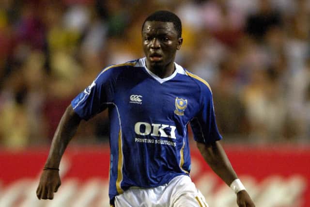 Sulley Muntari in action during Pompey's Asia Trophy triumph. Picture: Will Caddy