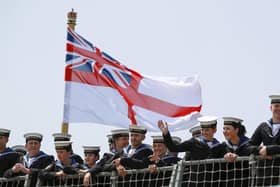 Ships company of HMS Duncan arriving back to Portsmouth back in July 2018.