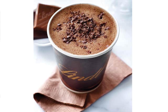 The first ‘Lindt Chocolate Bar’ drinks station will be at the Lindt store in Gunwharf Quays from tomorrow.