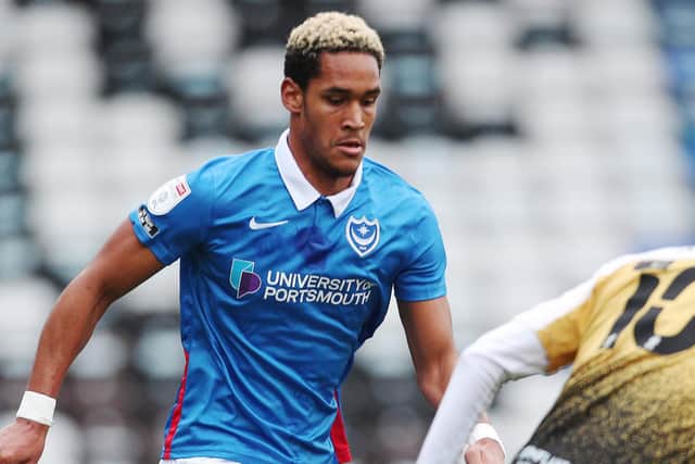 Haji Mnoga in action on his full Football League debut against Crewe. Picture: Joe Pepler