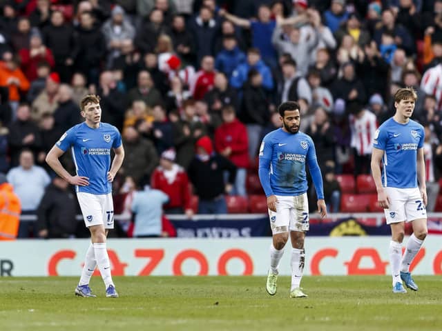 Pompey were left disappointed at Sunderland. (Photo by Daniel Chesterton/phcimages.com)