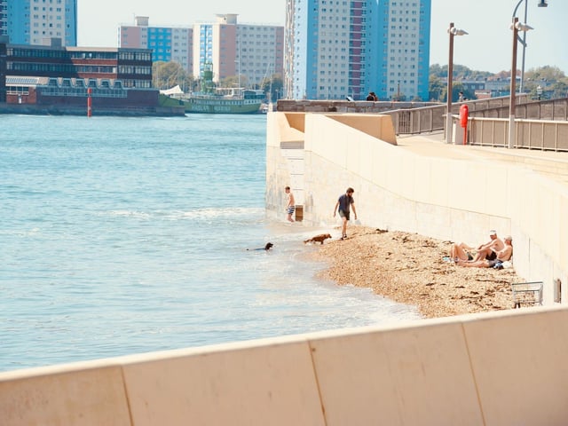 Cooling off along Old Curtain Moat