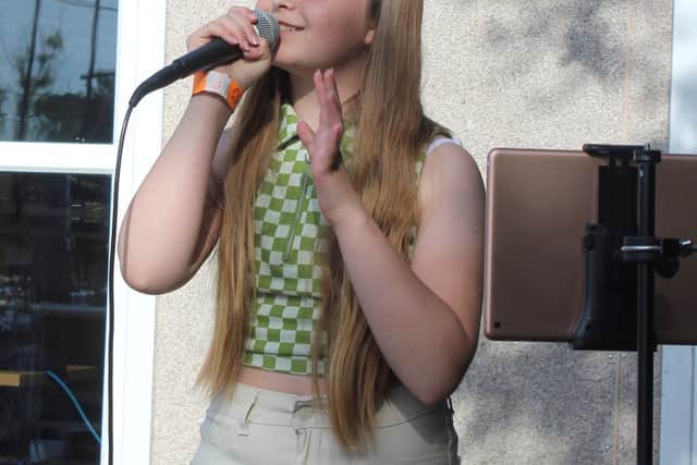Nevaeh is a talented singer. 