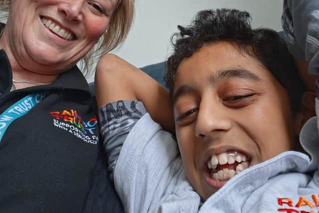Abbas and His Rainbow Trust Support Worker  (Rainbow Trust Children's Charity Ambassador)