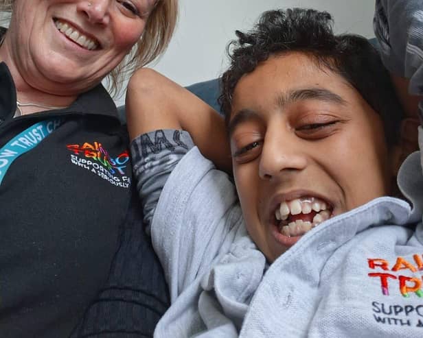 Abbas and His Rainbow Trust Support Worker  (Rainbow Trust Children's Charity Ambassador)