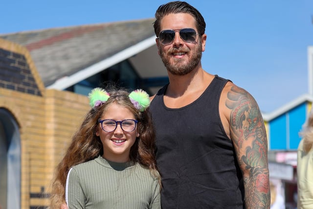 Gary Rose with daughter Alyssia Rose, 10. Picture: Alex Shute