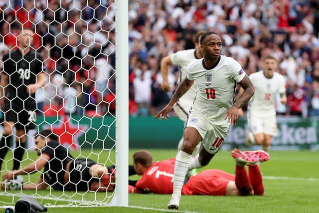 Raheem Sterling has been England's top goalscorer at the tournament. Picture: Catherine Ivill/Getty Images