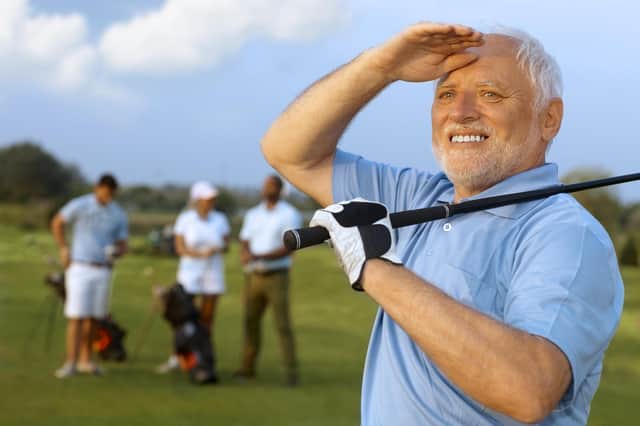 Blaise is considering joining the legions of older golfers. Picture by Shutterstock