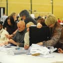 The Havant election count at Havant Leisure Centre.
Picture: Sarah Standing (040523-7690)