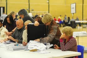 The Havant election count at Havant Leisure Centre.
Picture: Sarah Standing (040523-7690)