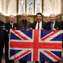 Alan Mak MP meets Falklands War veterans in Havant following the 40th anniversary parade.