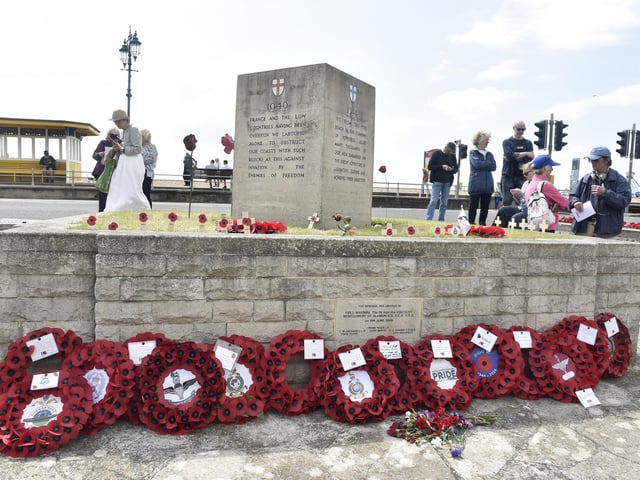 The annual D-Day memorial service took place at the D Day Stone near Canoe Lake, Southsea, on Thursday, June 6, 2024, to commemorate 80 years. Picture: Sarah Standing (060624-4063)