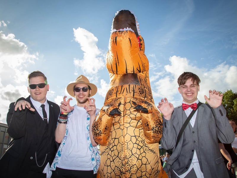 Students dressed up for Ark Charter Academy prom night
