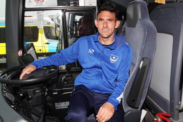 Gary Roberts after Pompey's 2016-17 League Two title success.