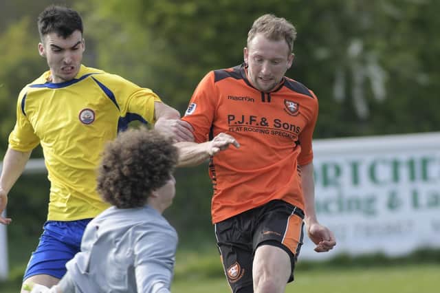 Andy Todd, pictured in action for AFC Portchester, struck in US Portsmouth's latest victory. Picture: Neil Marshall (170298-11)